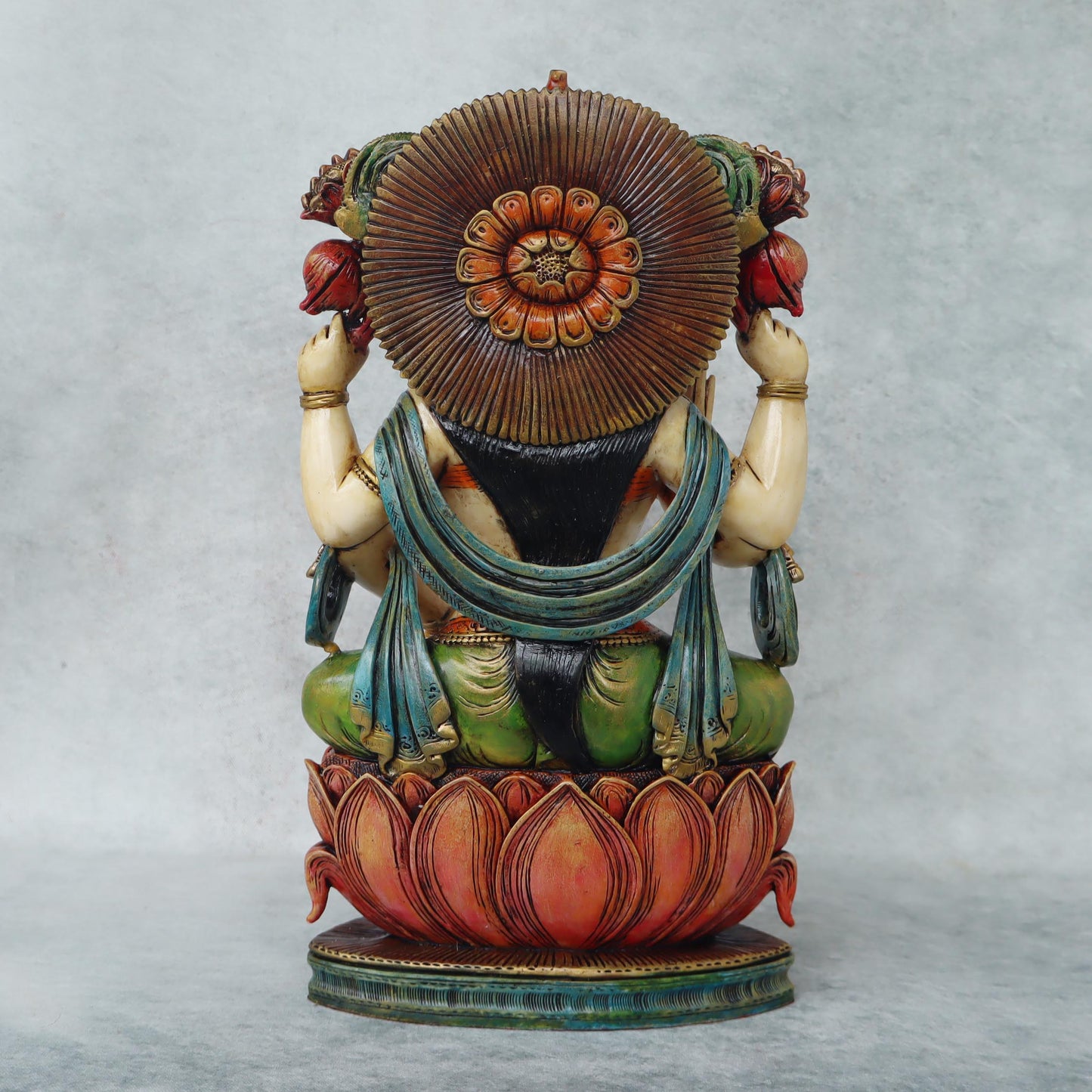 Laxmi Sitting On Lotus Base By Satgurus