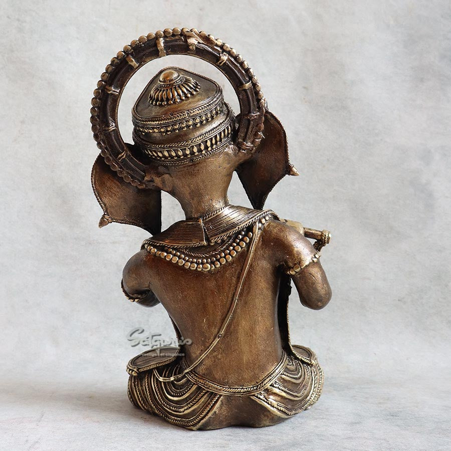 Bell Metal Ganesha Bansuri By Satguru's
