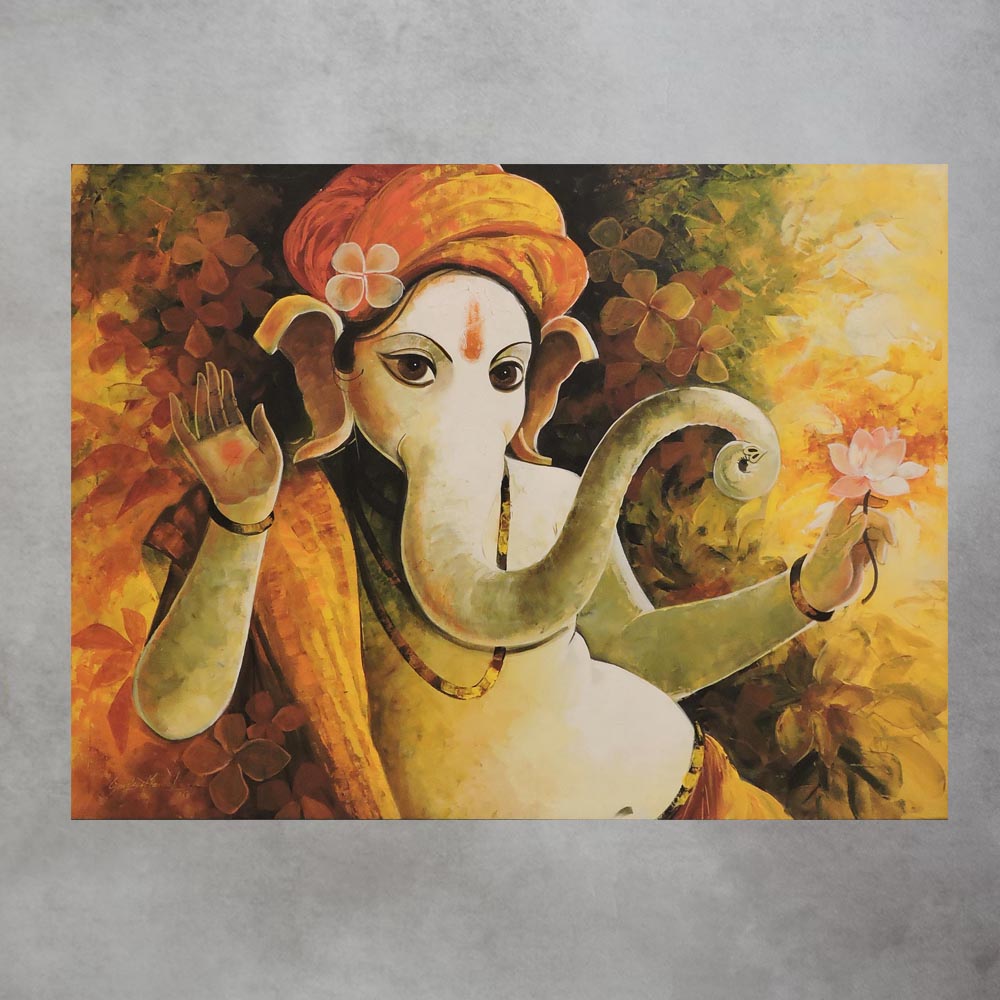 Ganesha Painting by Sanjeev Mandal by Satgurus