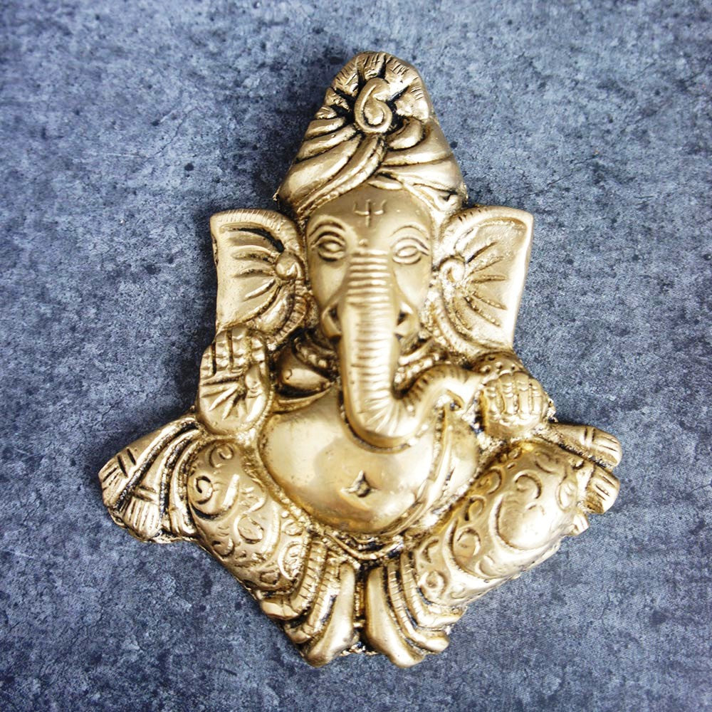 Brass Turban Ganesh Wall Hanging by Satgurus