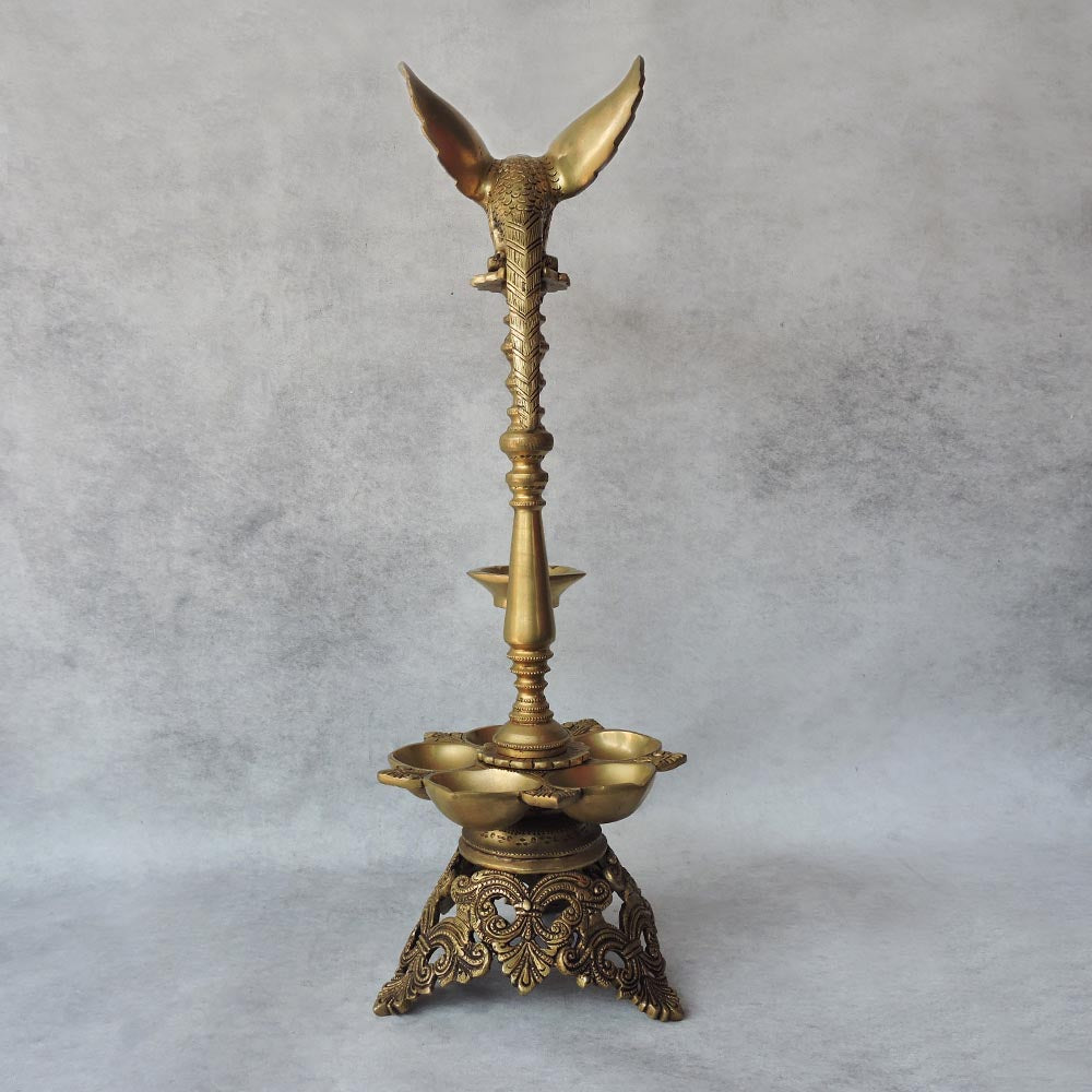 Brass Parrot Lamp 5 Deepak