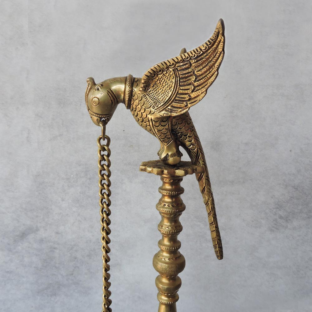 Brass Parrot Lamp 5 Deepak