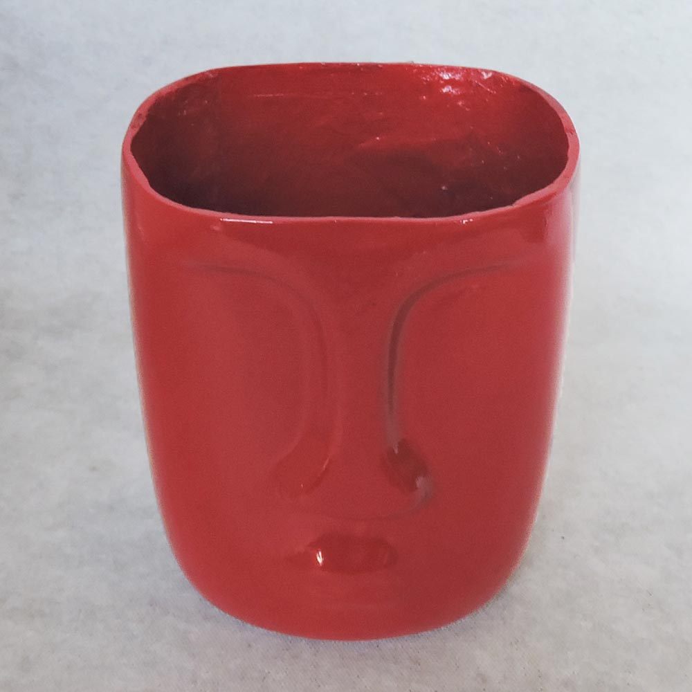 Red Face Vase by Satgurus