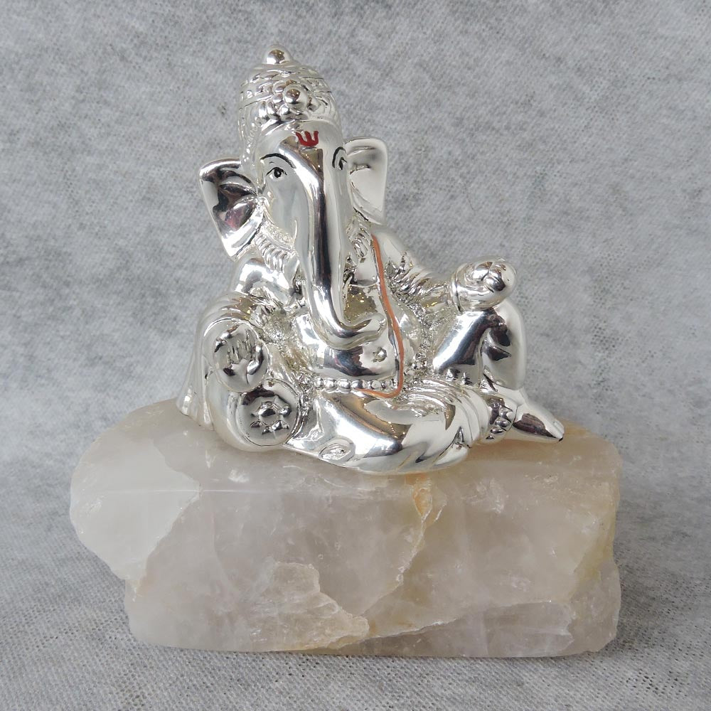 Nirmal Ganesha On Rose Quartz Pouty Luxe By Satgurus