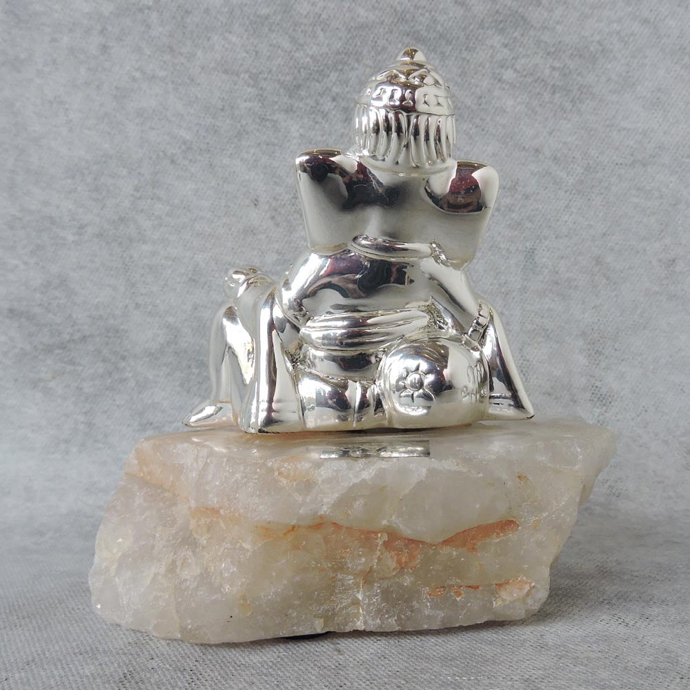 Nirmal Ganesha On Rose Quartz Pouty Luxe By Satgurus
