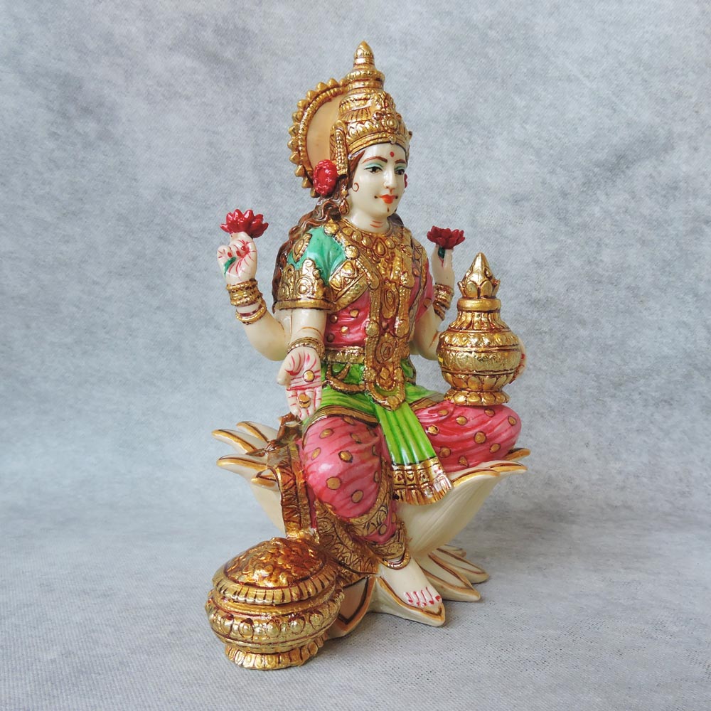 Laxmi On Lotus Base by Satgurus