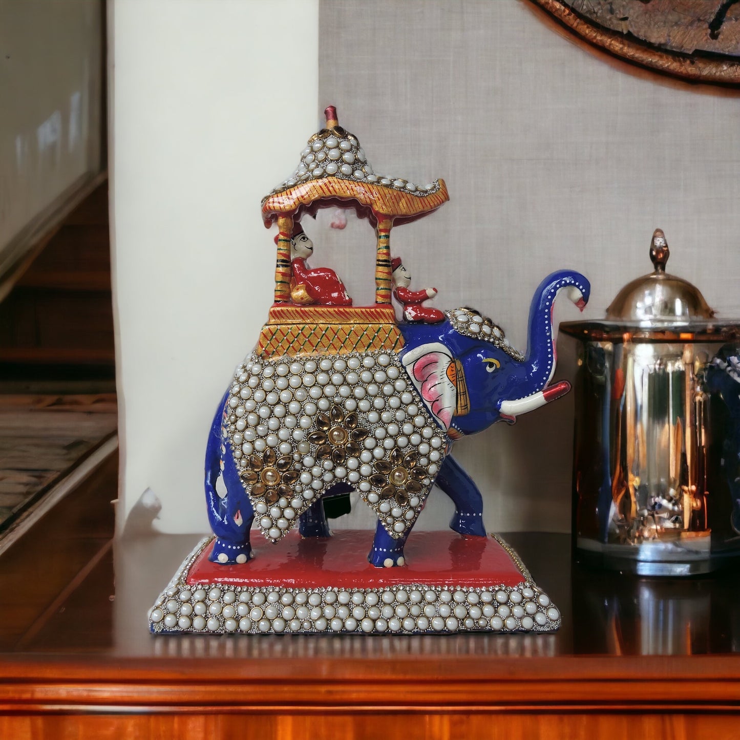 Meena Ambawari Elephant With Moti Work by Satgurus