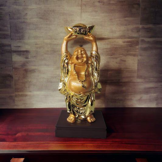 Laughing Buddha With Ingot On Hand by Satgurus