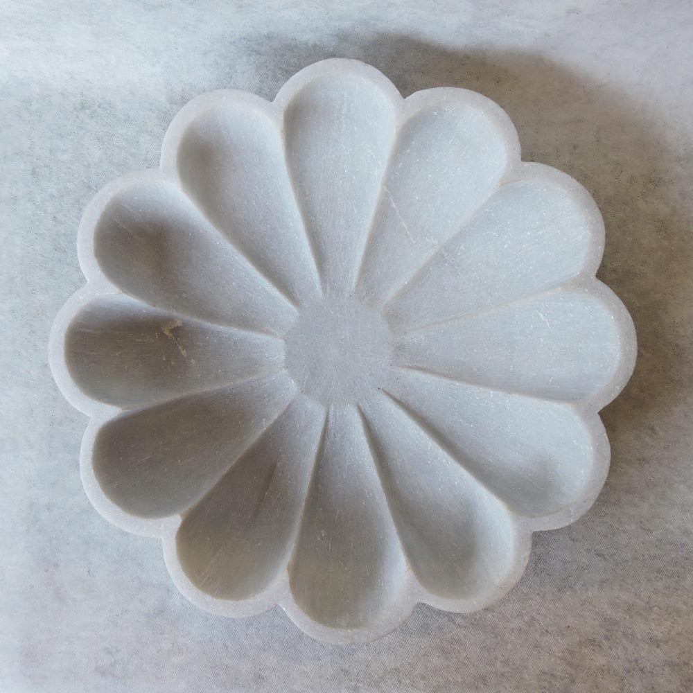 Marble Plain Flower Bowl by Satgurus