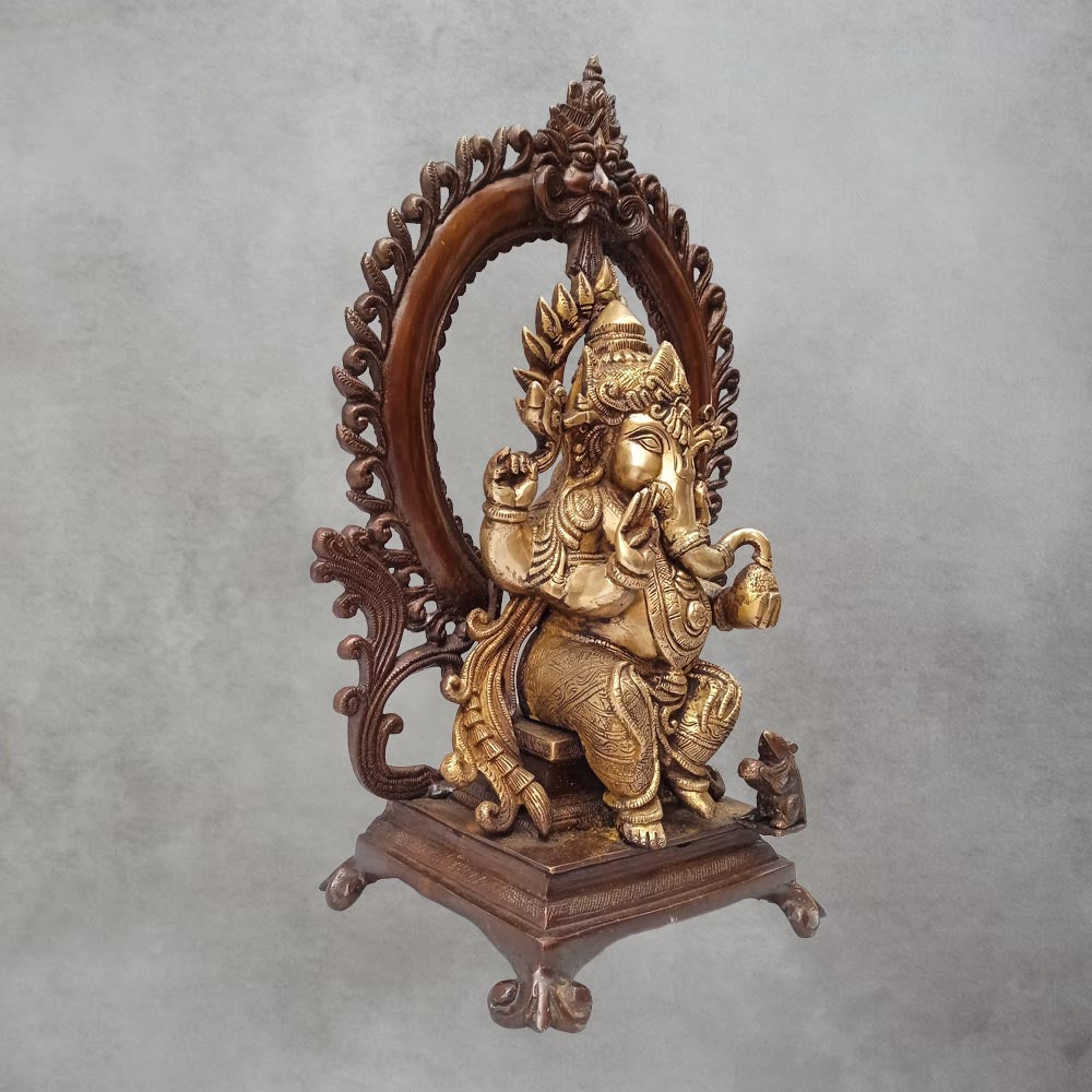 Brass Ganesh Prabhawal Small by Satgurus