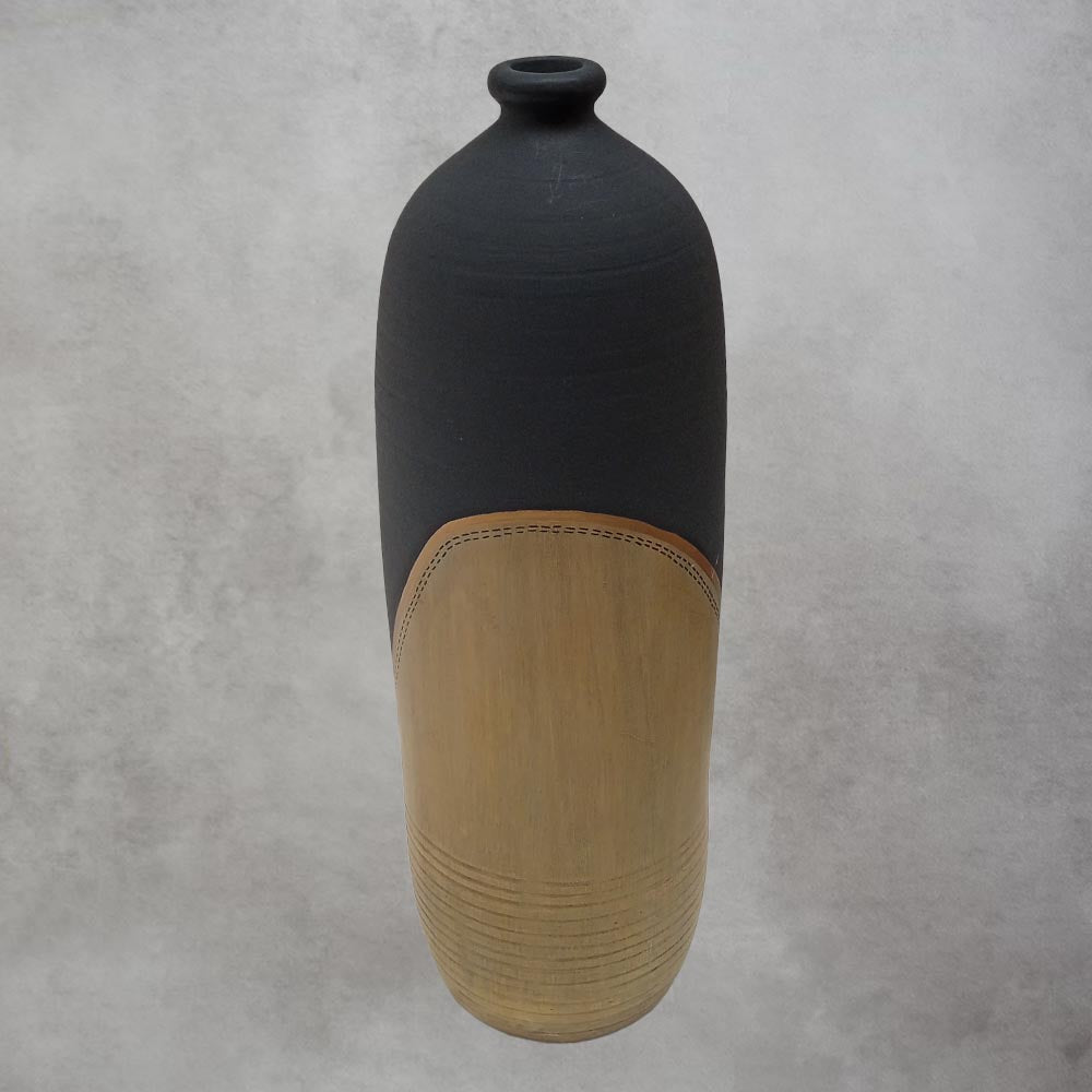 Midnight's Secret Bottle Vase by Satgurus