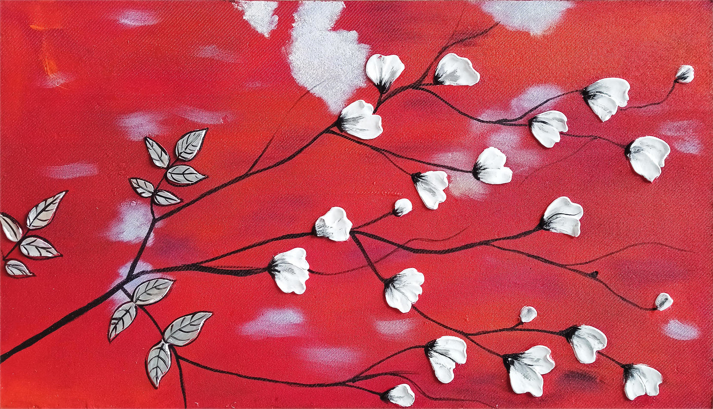 Flowers Canvas Painting by Satgurus