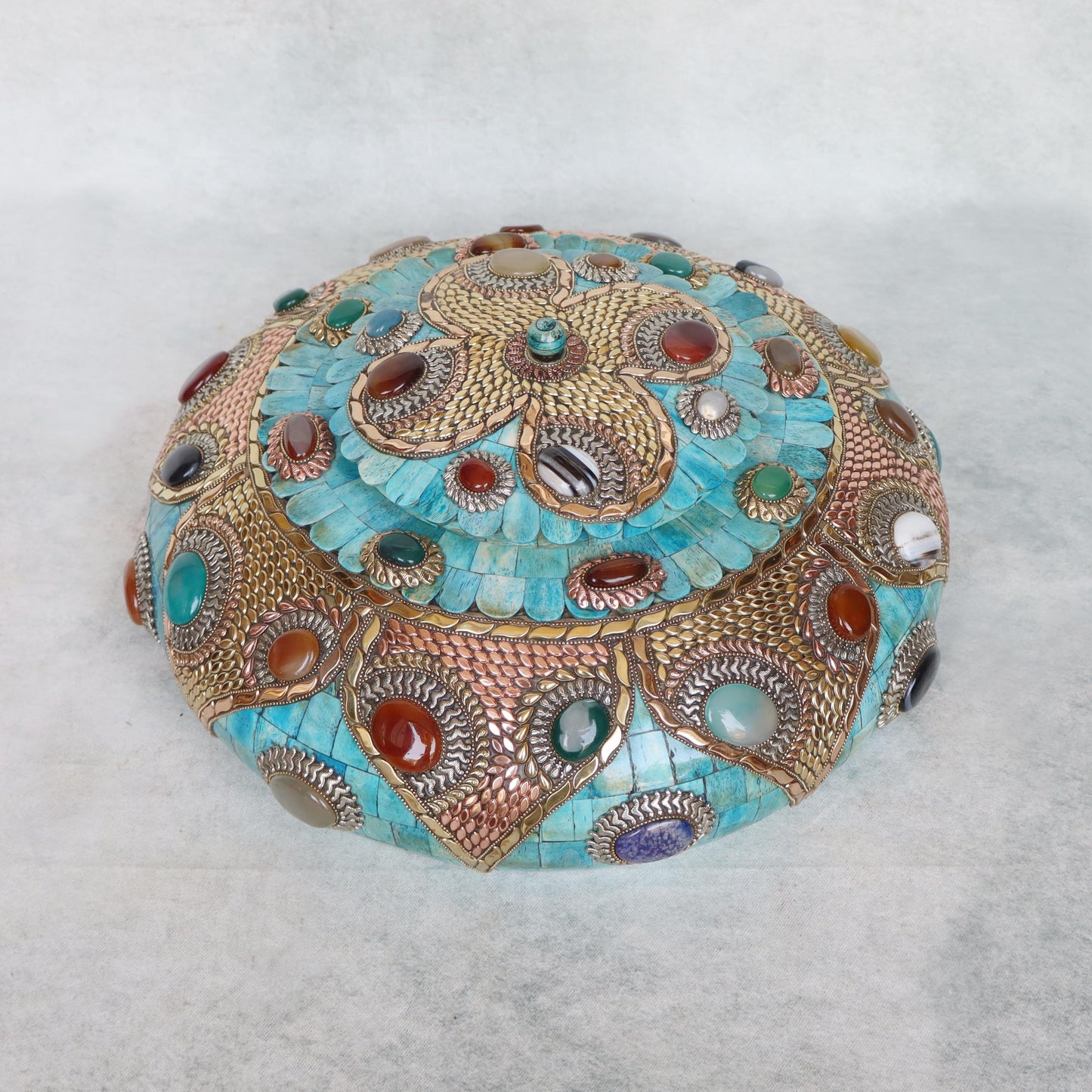 Tachriya Box With Stone Work / Blue by Satgurus