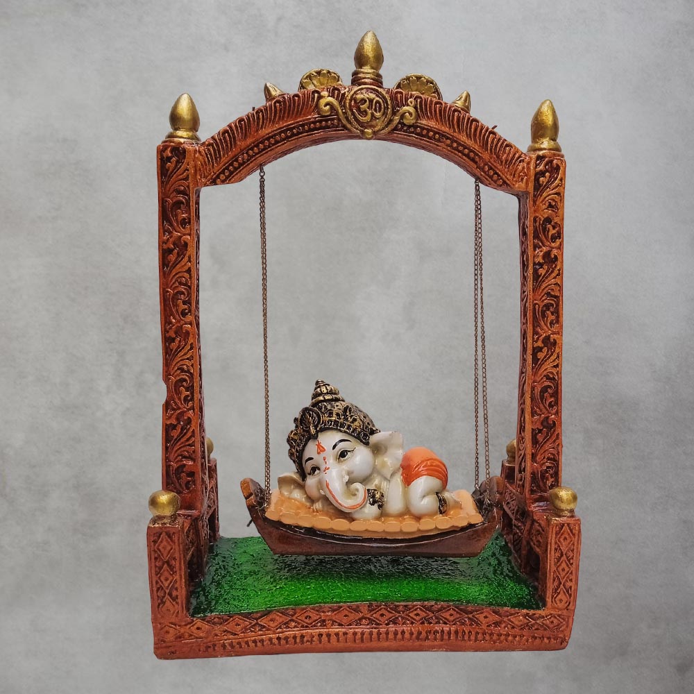 Baby Ganesha On Jhula by Satgurus
