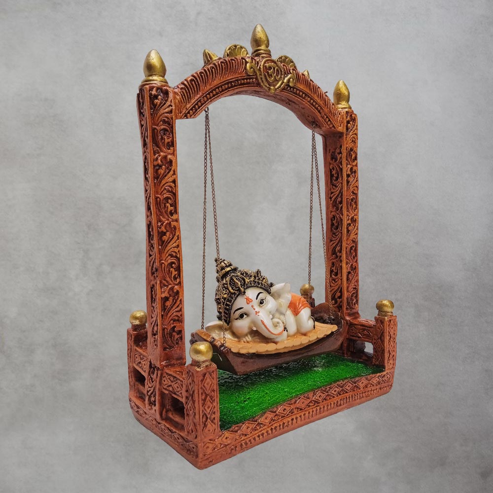 Baby Ganesha On Jhula by Satgurus