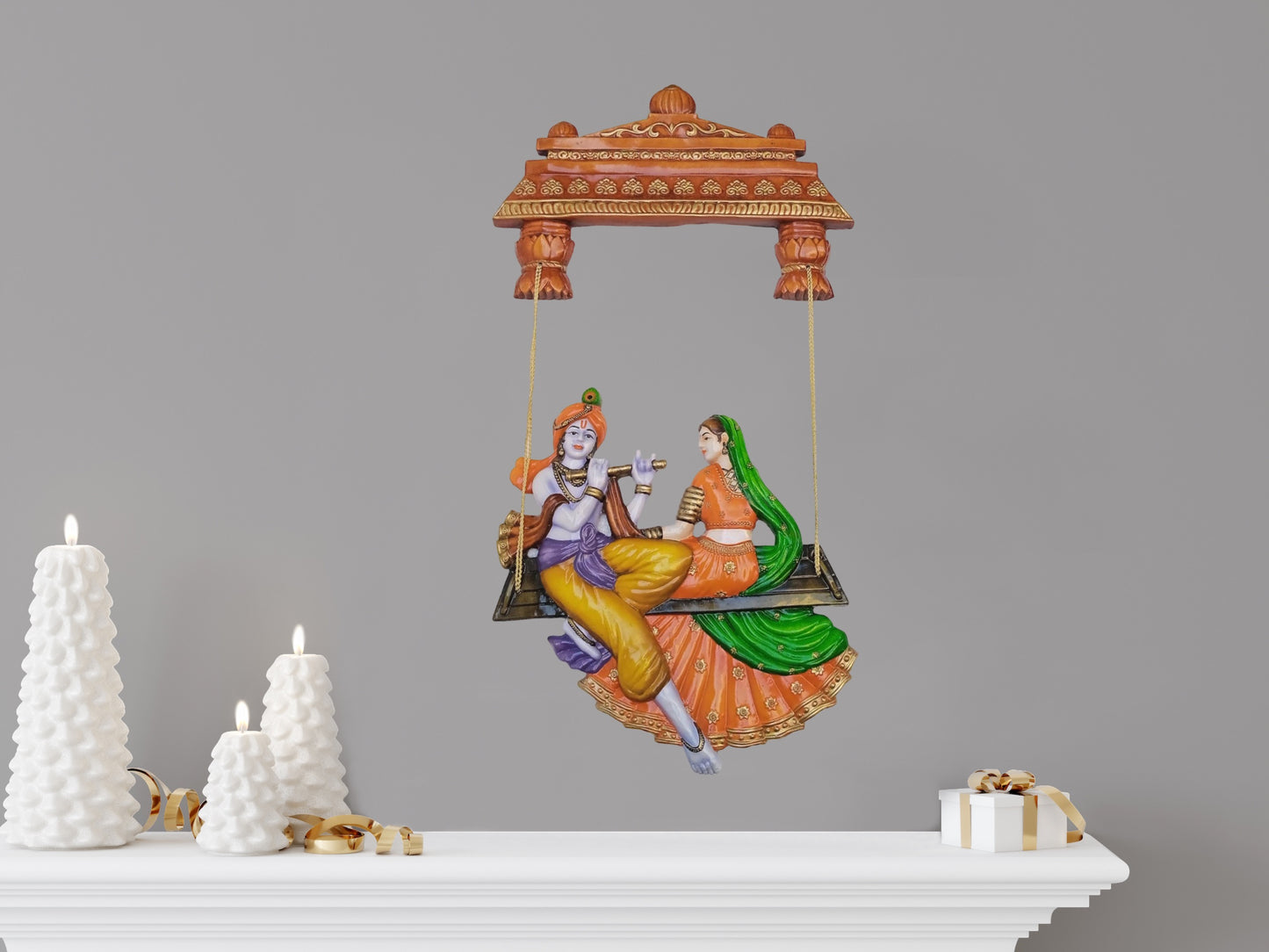 Radha Krishna Hanging Jhula by Satgurus