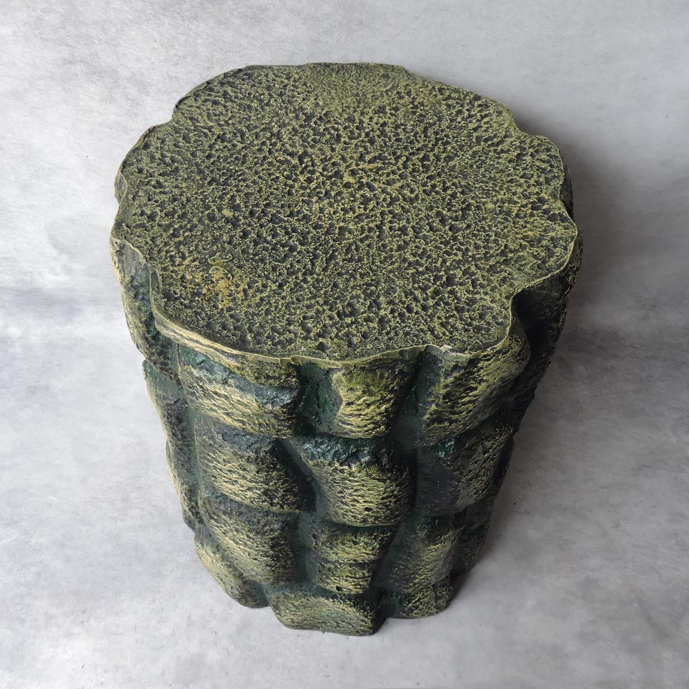 Stone Finish Stool / Green by Satgurus