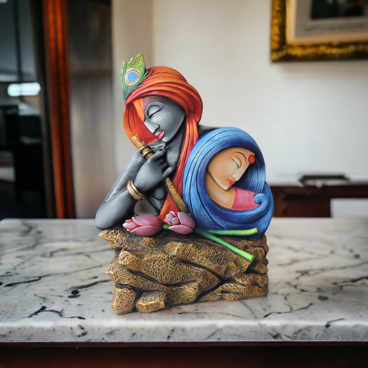 Radha Krishna On Rock by Satgurus