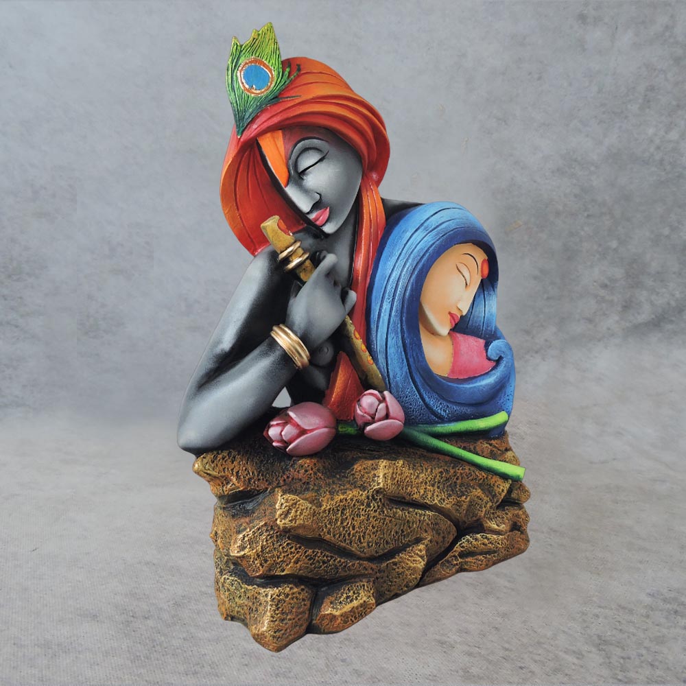 Radha Krishna On Rock by Satgurus