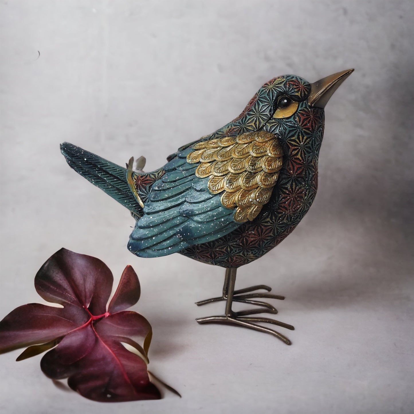 Colorful Bird Facing Up by Satgurus