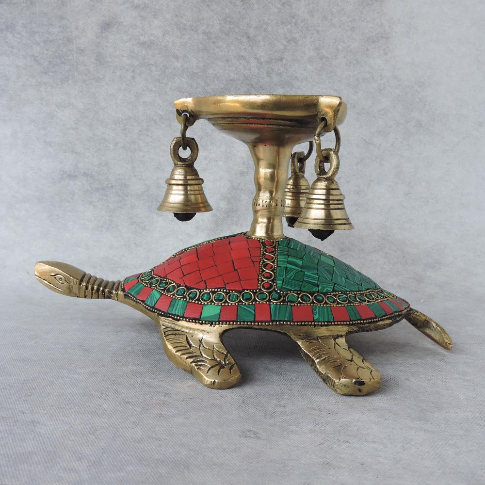 Tortoise With Diya by Satgurus