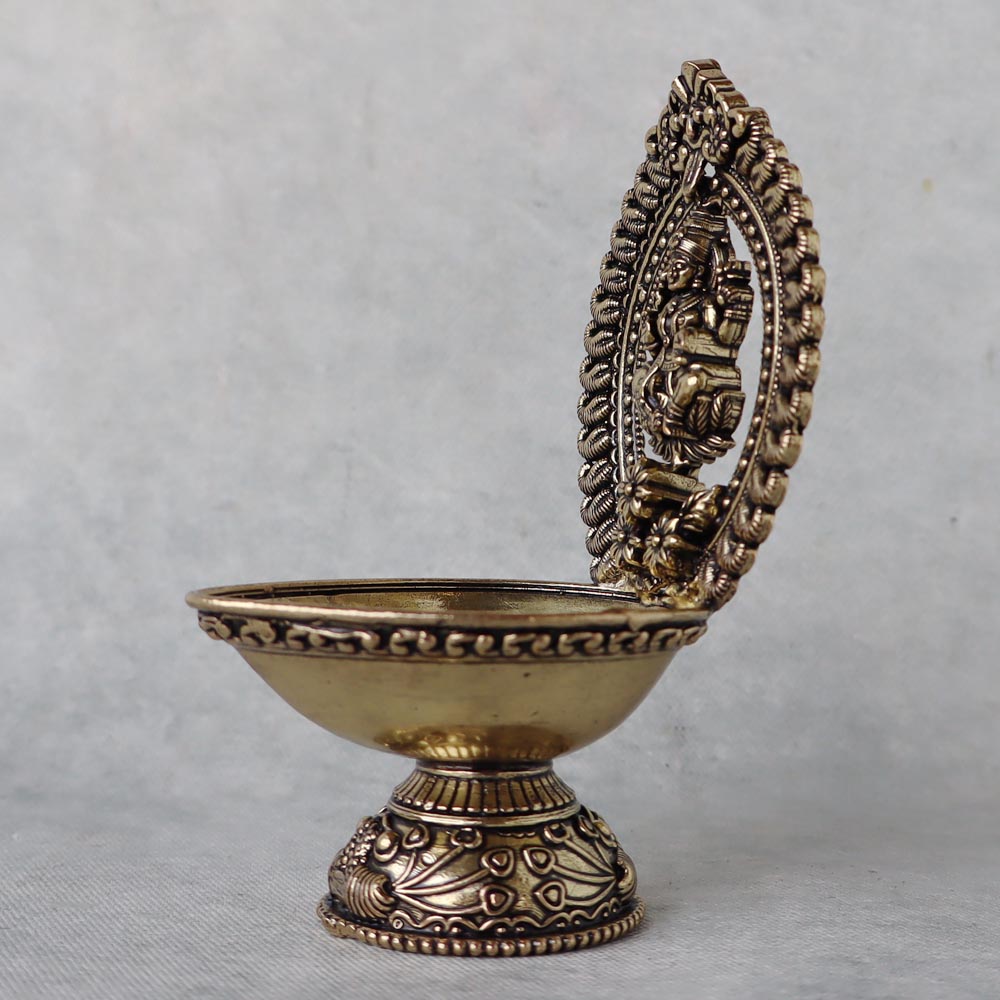 Diya With Laxmi Motif by Satgurus