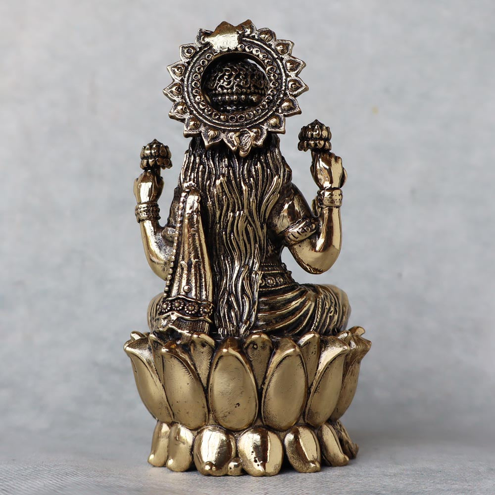 Ashtadhatu Lakshmi Sitting On Lotus by Satgurus