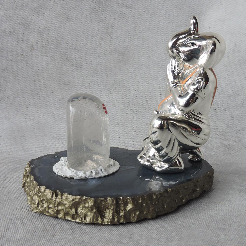 Ganesha With Crystal Pindi Shiva by Satgurus