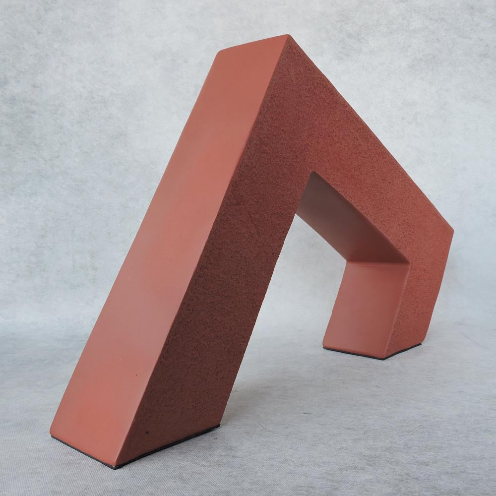 Modern Geometrical Art Piece / Orange by Satgurus