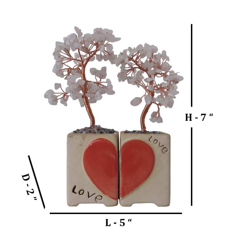 Rose Quartz Tree / Heart by Satgurus