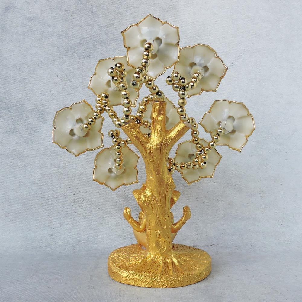 Ganesha With Evil Eye Tree / Gold by Satgurus