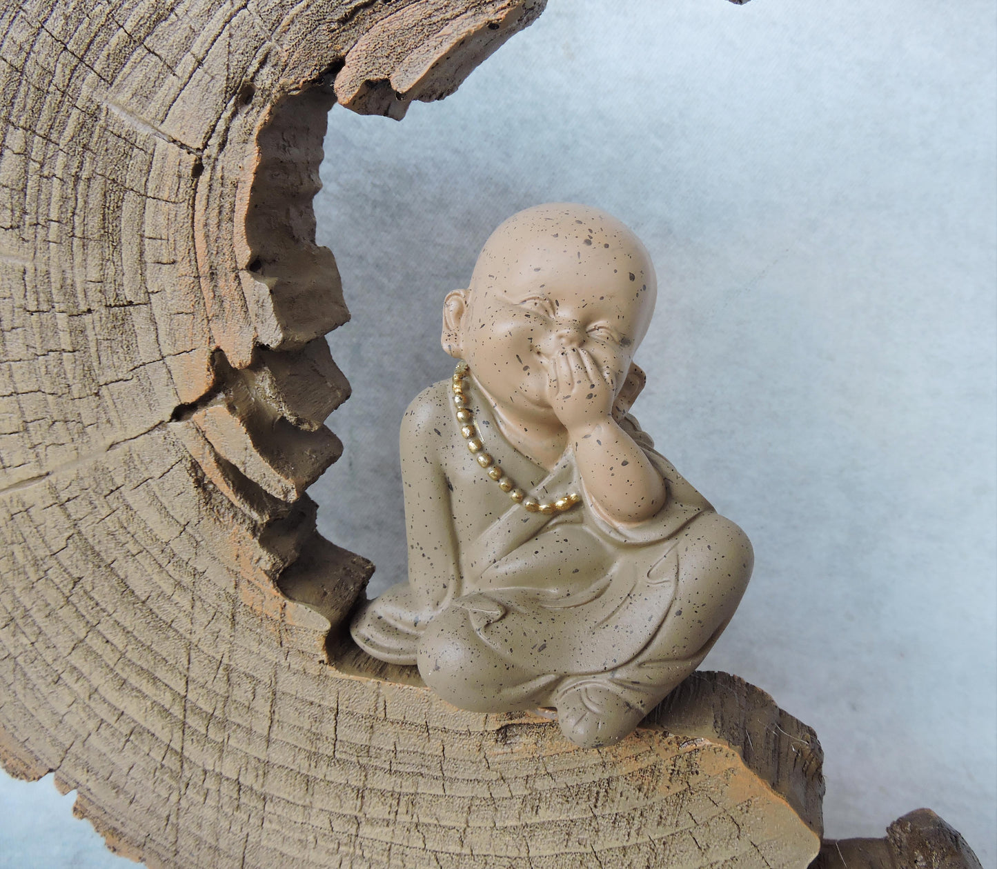 Monk On Bark Speak No Evil by Satgurus