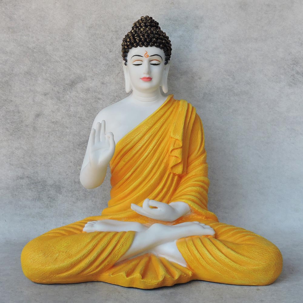 Mudra Buddha In Yellow Finish by Satgurus