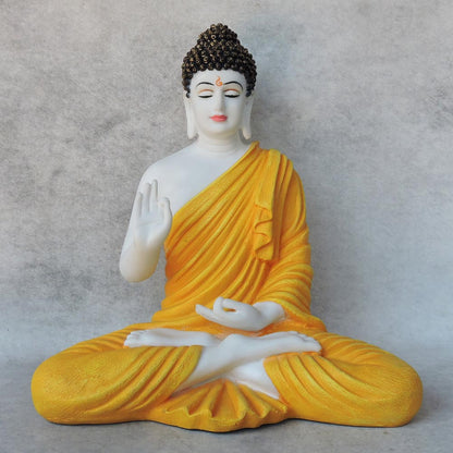 Mudra Buddha In Yellow Finish by Satgurus
