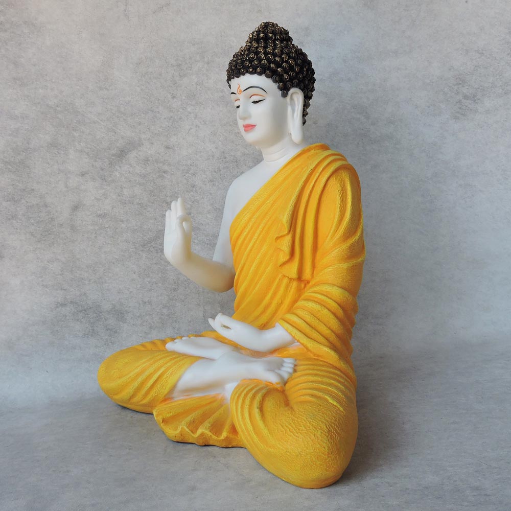 Mudra Buddha In Yellow Finish by Satgurus