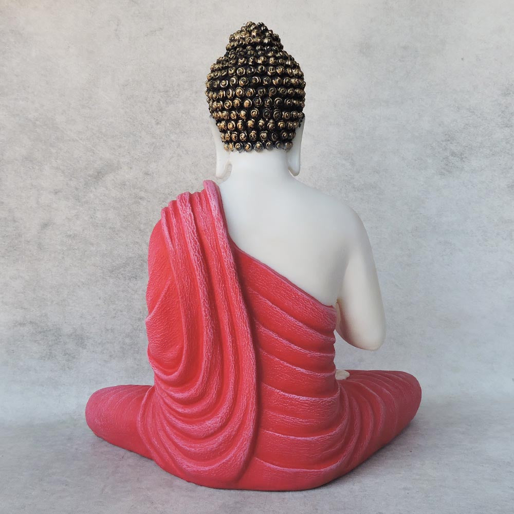 Mudra Buddha In Pink Finish by Satgurus