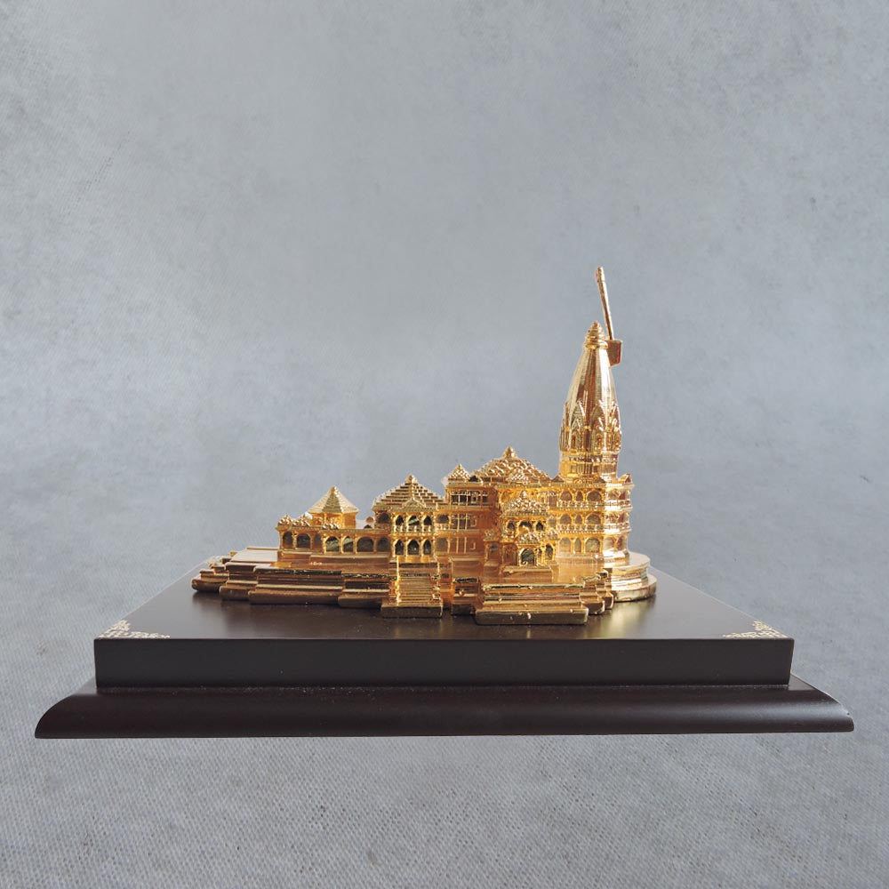 Ram Mandir In Gold / Medium by Satgurus