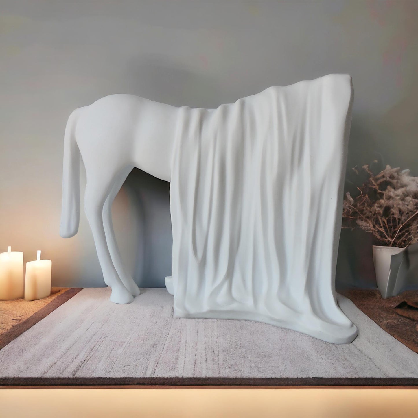 Abstract Horse / White by Satgurus