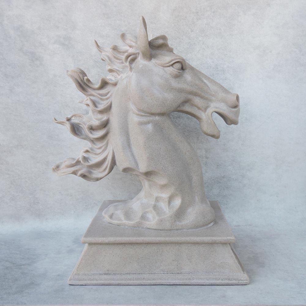 Sand Finish Horse Bust by Satgurus