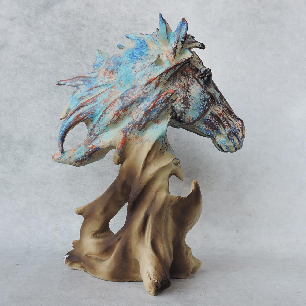 Modern Colourful Horse Bust by Satgurus