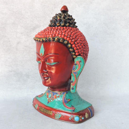 Buddha Head With Stone Work by Satgurus