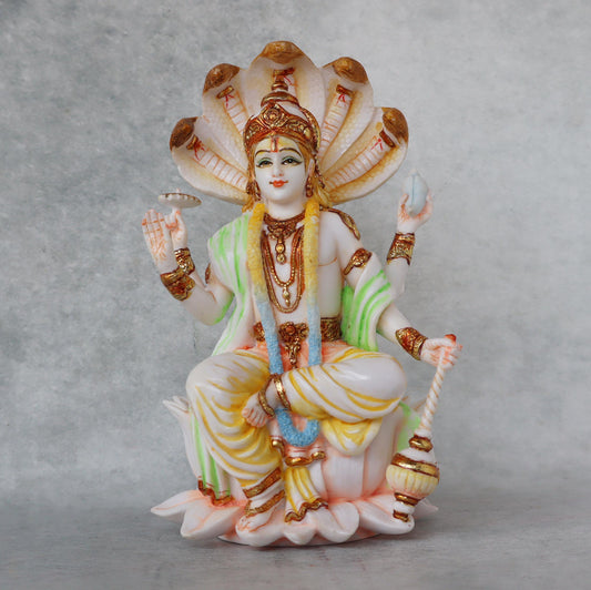 Vishnu Seated On Lotus by Satgurus