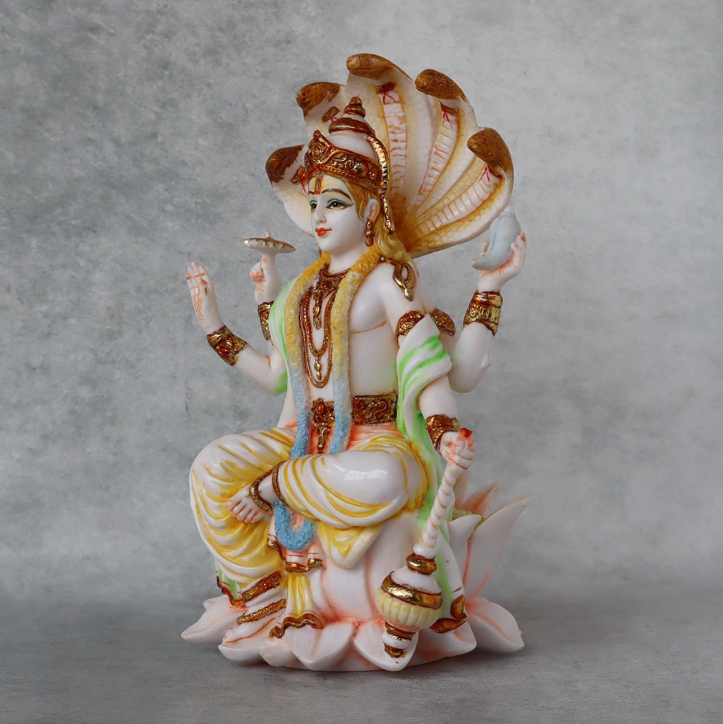 Vishnu Seated On Lotus by Satgurus