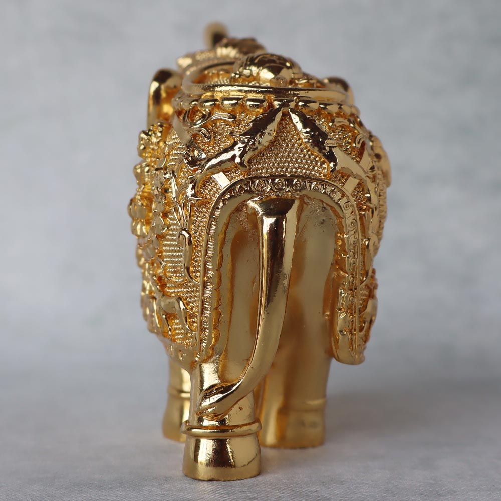 Vastu Elephant In Gold Finish by Satgurus