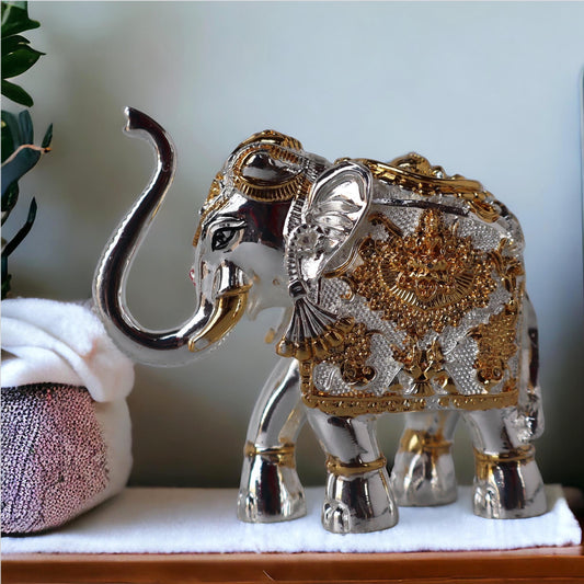 Vastu Elephant In Silver Finish by Satgurus
