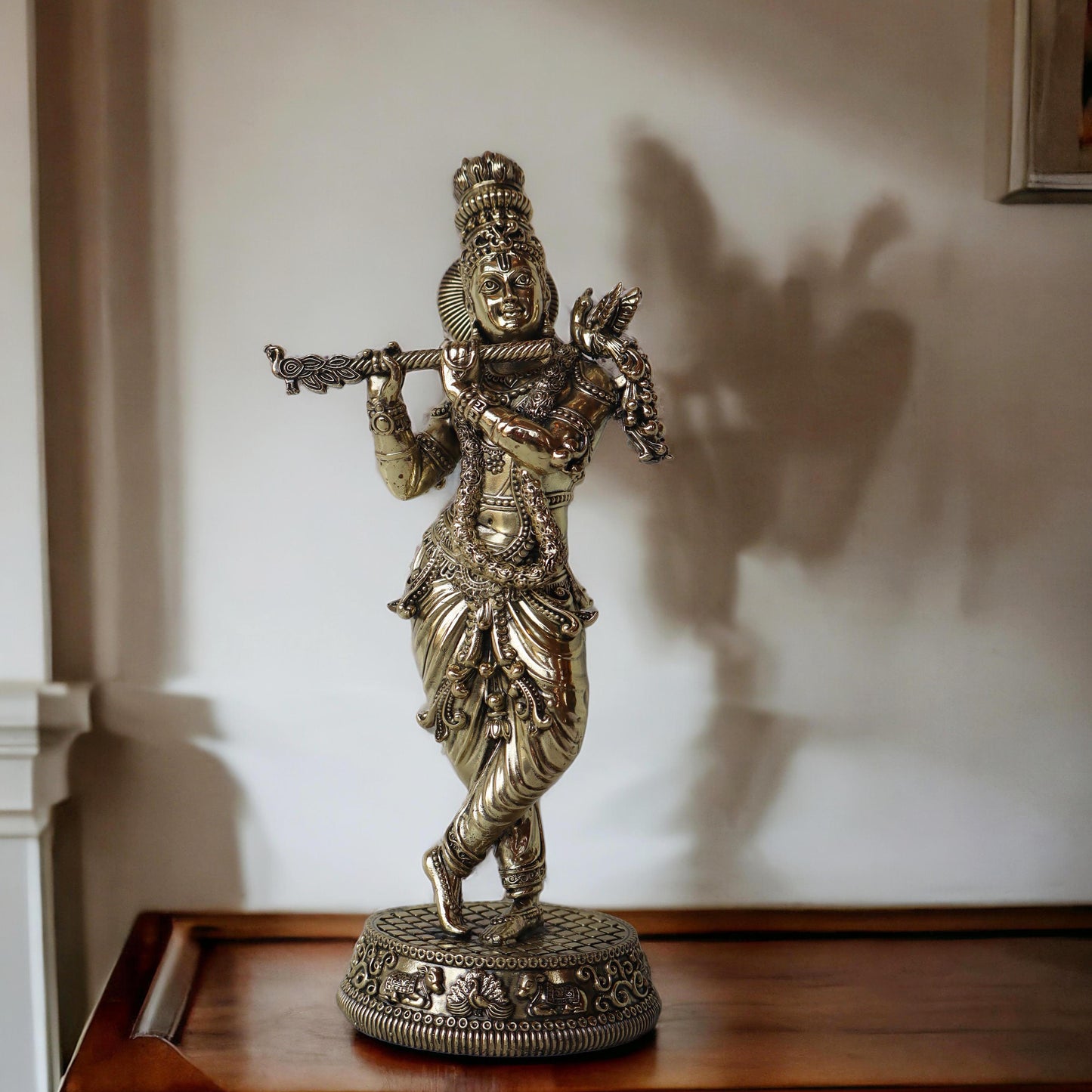 Ashtadhatu Krishna Playing Flute by Satgurus