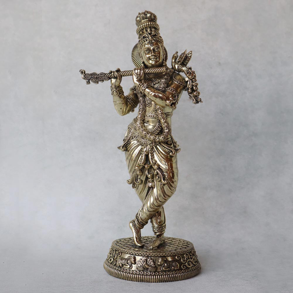 Krishna Playing Flute by Satgurus
