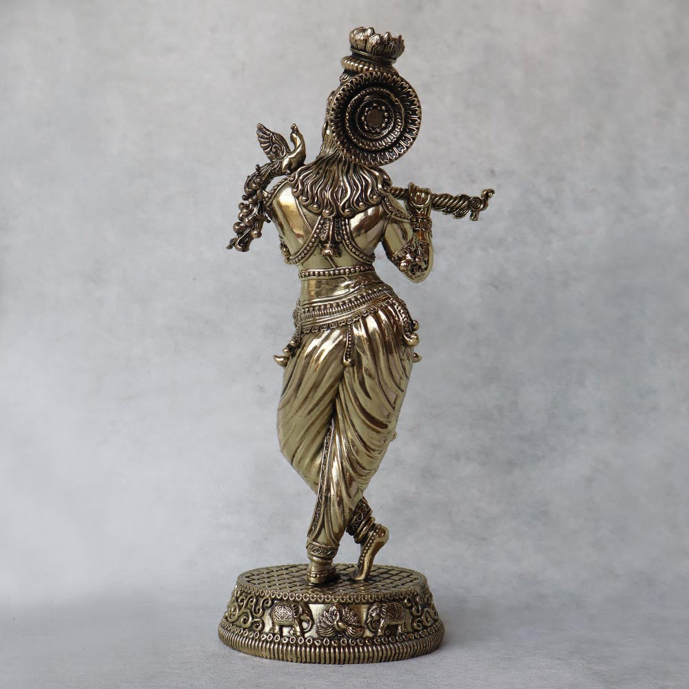 Ashtadhatu Krishna Playing Flute by Satgurus