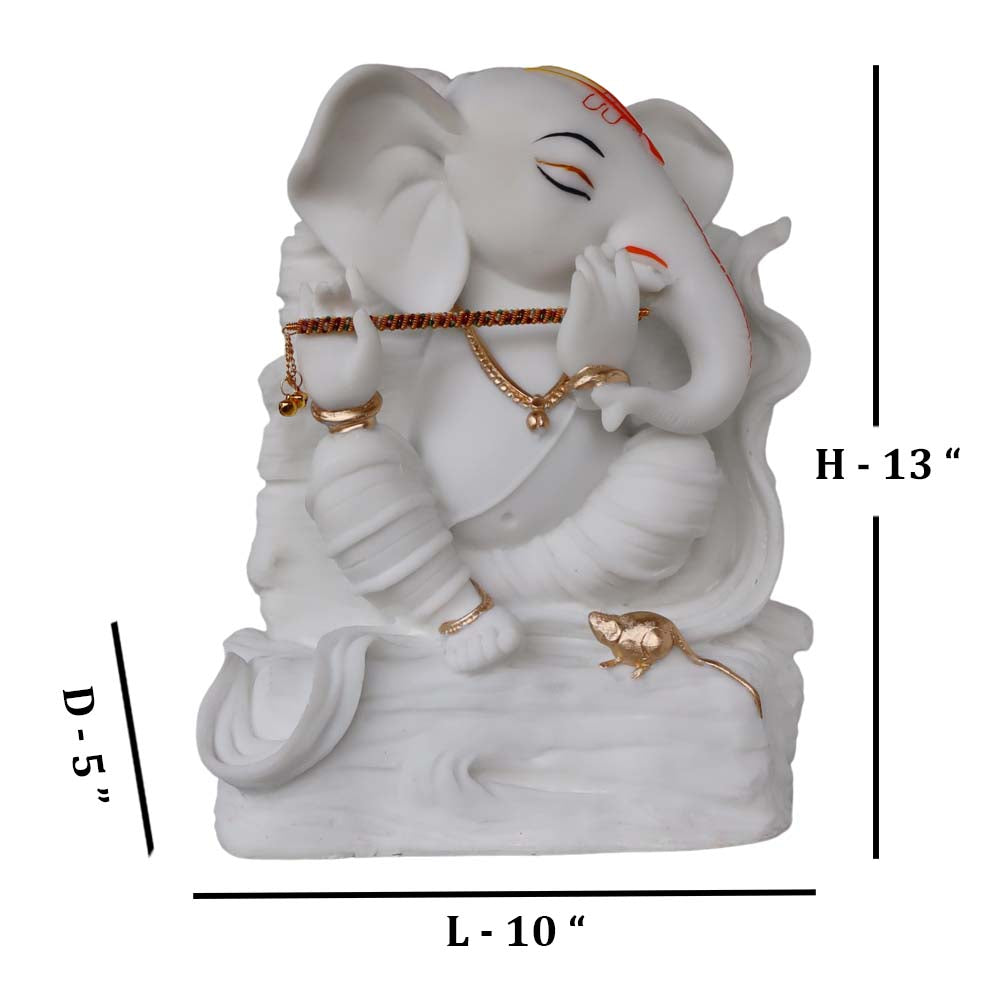 Side Face Ganesha With Bansuri by Satgurus