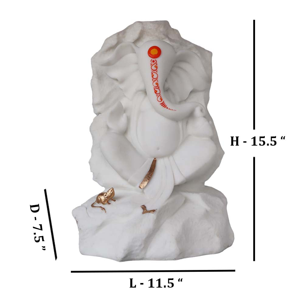 Ganesha On Stone by Satgurus